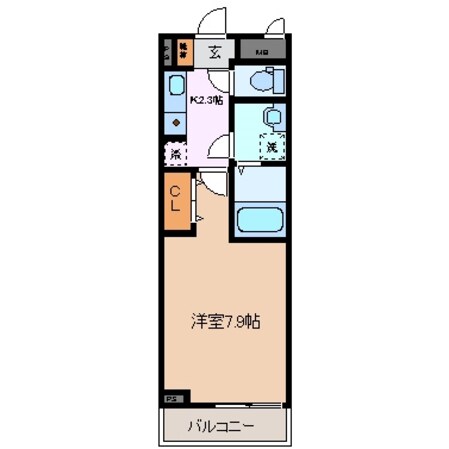 阿倉川駅 徒歩9分 3階の物件間取画像